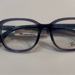 Ray Ban 1627 Top Blue/Trasparent Violet With Ray ban Eyeglass Case.
